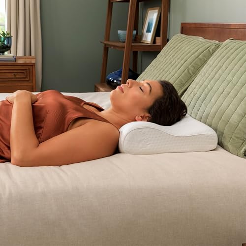Almohada Tempur-Pedic TEMPUR-Ergo Neck Mediana Blanca Soporte Firme Cubierta Lavable