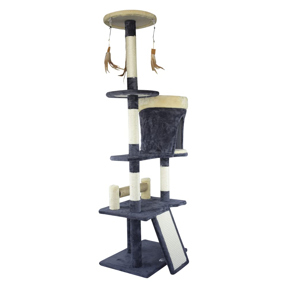 Fancy Pets Mueble/Rascador para Gato Tripoli de 143 Centímetros de Altura