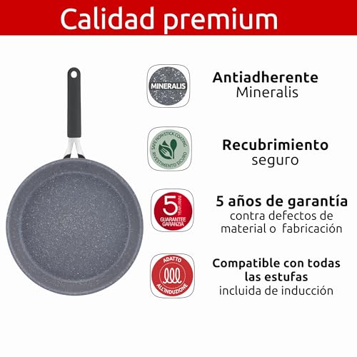 Set de Sartenes Lagostina Tempra Mineral Negro