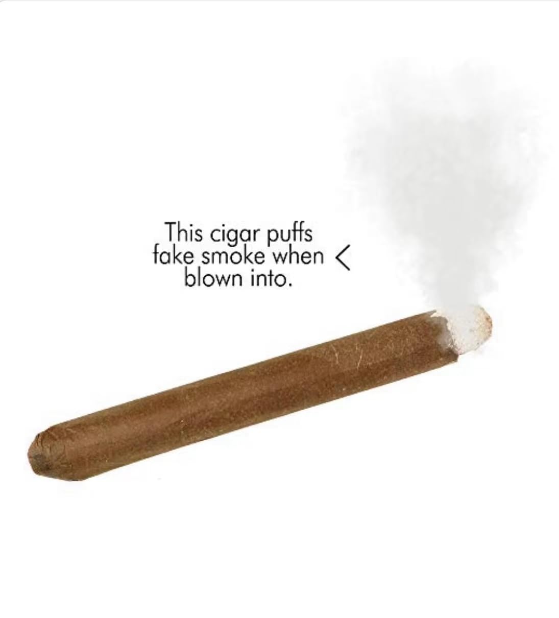 Cigarrillos falsos de soplo (paquete de 6) + (1 juego) cigarros falsos – humo soplado, cigarros de imitación con un aspecto realista, duradero, realista, disfraz de Halloween, juguete novedoso, humo