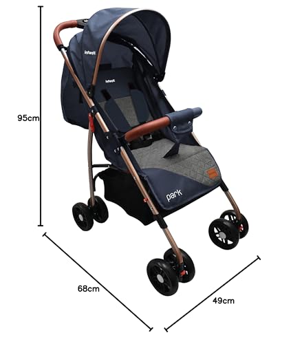 INFANTI | Carriola para Bebe con Mosquitero PARK | Carreola con Portabebé - Carriola de Viaje - Carrito para Bebe | Charola Barra de Seguridad Desmontable | Cosas para Bebes 6 Meses hasta 15 kg