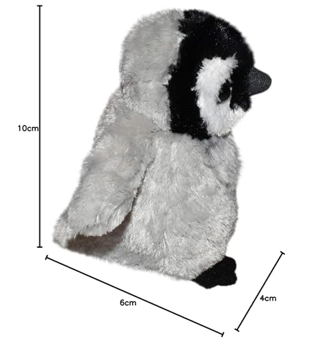 Muñeco de Peluche Wild Republic Pingüino Suave y Blandito, 18 cm, Relleno con Botellas de Agua Recicladas