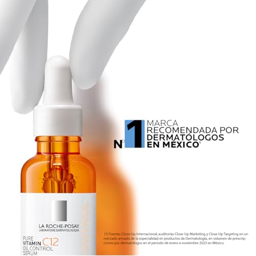 La Roche-Posay Pure Vitamin C12 Oil Control Serum 30ml Serum anti-oxidante con 12% de Vitamina C y Ácido Salicílico para piel mixta a grasa