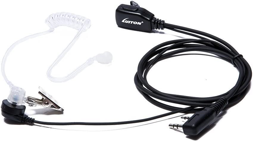 LUITON - Juego de 20 audífonos Walkie Talkie con micrófono para BaoFeng Radio Retevis para Baofeng UV-5R BF-888S Arcshell Retevis H-777 RT21 RT22 Kenwood Radio de 2 vías