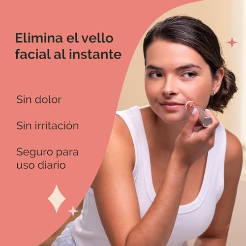 Finishing Touch Flawless Rose 4.0, Removedor De Vello Facial De Mujer, Elimina Vellos Sin Dolor Ni Irritación, 1 Pieza