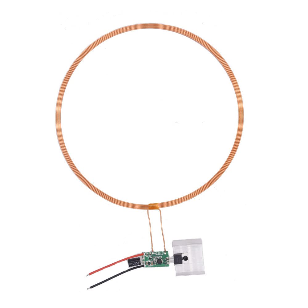Bobina LED Inalámbrica Taidacent 24 V 200 mm con Cargador de Inducción para Luz Nocturna 3D Creativa