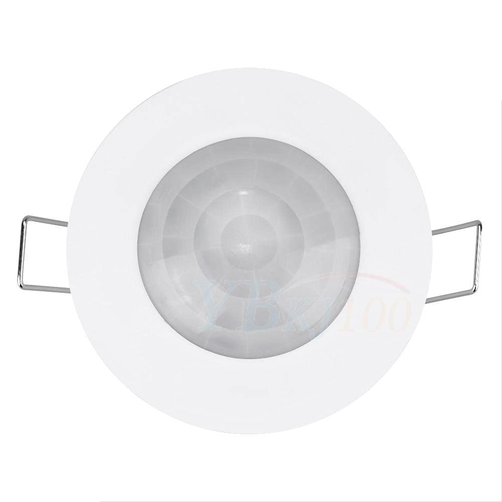 Interruptor de Sensor Infrarrojo PIR Yosooo Blanco Montado en el Techo de 360 Grados