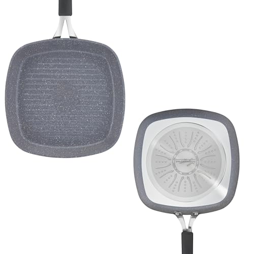 Grill 26x26 Lagostina Tempra Mineral, Con antihadherente Mineralis, compatible con todos los tipos de estufas