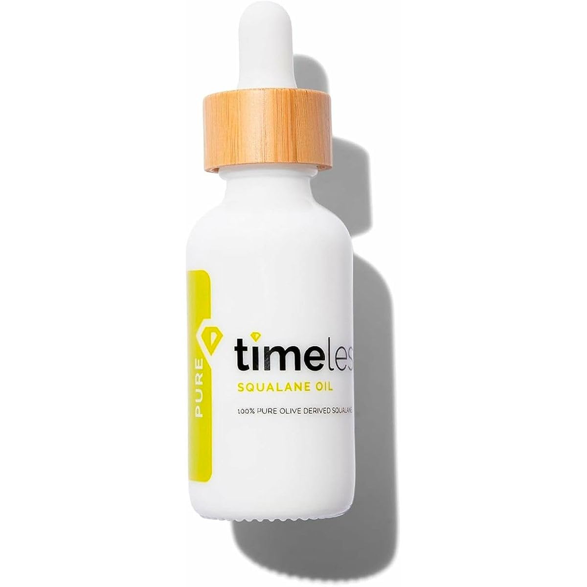 TIMELESS Aceite de Escualano 100% Puro 30 ml - aceite facial y corporal hidratante ligero derivado del aceite de oliva - skincare body oil para rostro, cuerpo y cabello