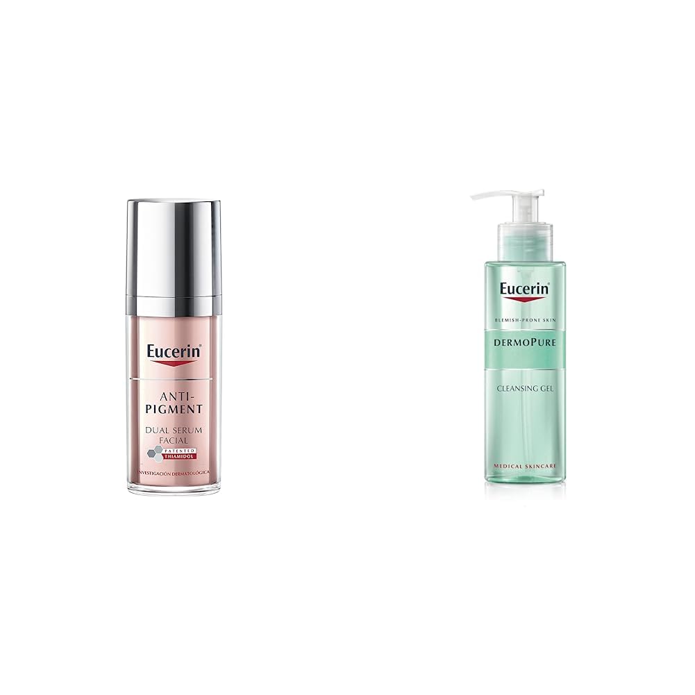 Eucerin Serum facial anti manchas Anti Pigment,30ml + Gel limpiador facial piel grasa imperfecciones, 400ml
