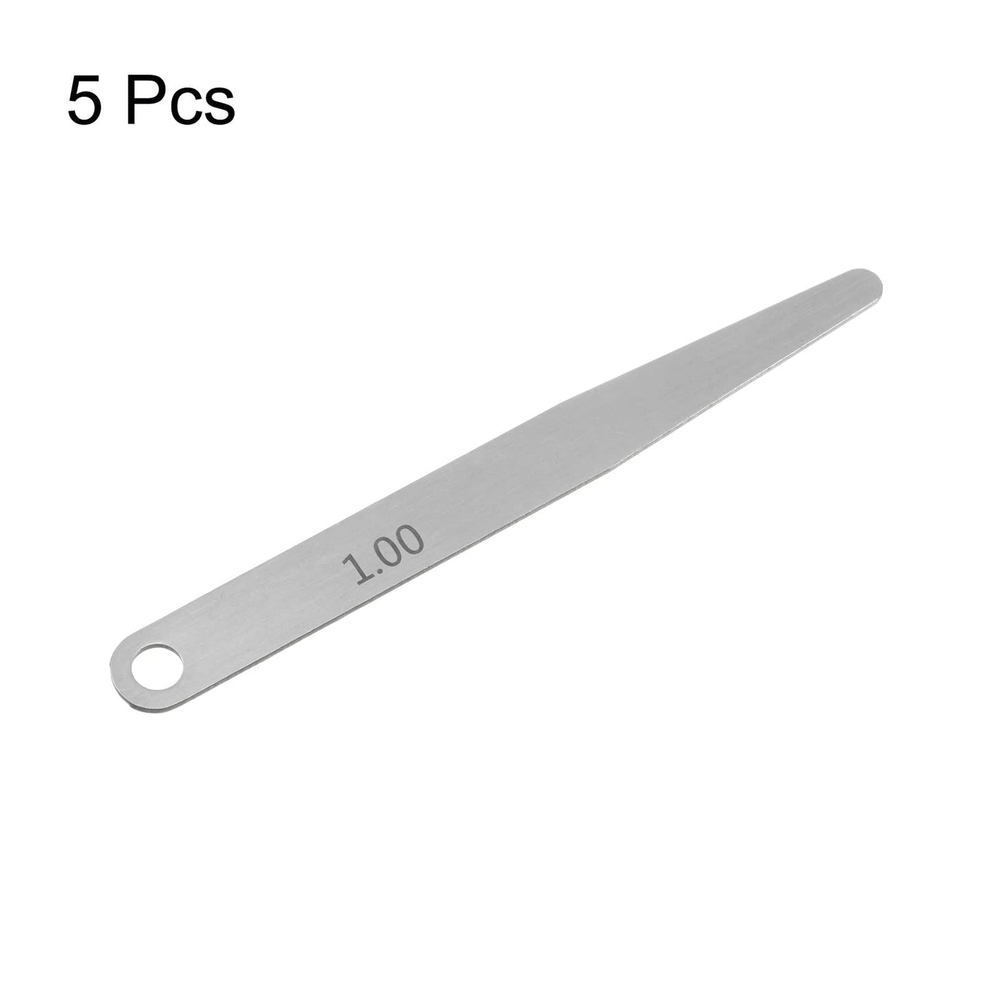 HARFINGTON 5uds Galga Grosores 1,0mm Grosor Calibre 65MN Acero Métrica Brecha Herramienta Medición, Hoja Única