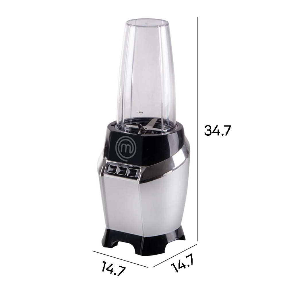 Procesador de Alimentos y Licuadora Nutri-Blender MasterChef Acero Inoxidable Alta Calidad Potente Motor 1000W Capacidad 700 ml Mezclas Eficientes