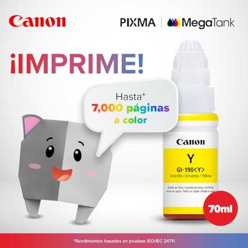 Canon Botella de Tinta GI-190 Amarillo 70ml