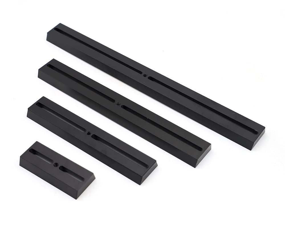 StarPal Placa de montaje para telescopio de cola de milano, 10 cm, 21 cm, 30 cm, 40 cm, para trípode ecuatorial, versión larga, prismáticos, placa negra de 75 °, tamaño estándar (10 cm)