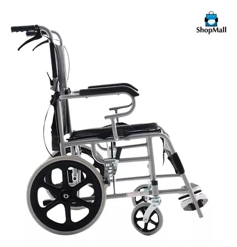 Silla de Ruedas Plegable Compacta Ligera para Adultos y Personas Mayores