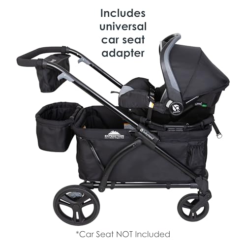 Baby Trend Expedition 2 en 1 Vagón de paseo, Ultra Black