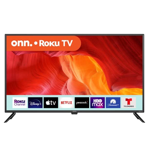 Pantalla LED Smart TV HD 39" onn Reacondicionado Compatible con Netflix Hulu Prime Video