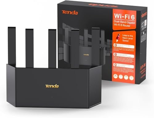 Tenda AX1500 Router WiFi - Router WiFi 6 De Doble-Banda, Puertos 4XGE, Router VPN, Fácil Configuración, Parental Control, Modo Punto De Acceso, Ipv6, Wpa3.(RX2L Pro)