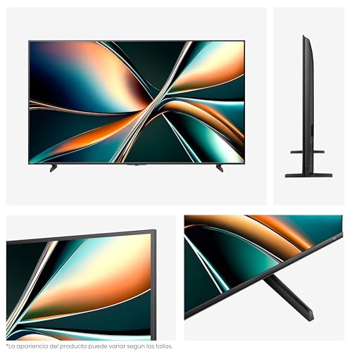 Hisense Television U65QFM (Modelo 2025) Pantalla 55 Pulgadas,Mini-LED Smart Fire TV UHD 4K,Control Remoto por Voz con Alexa,Modo de Juego Pro de 144 Hz,Hi-View AI Engine, mira TV en Vivo sin Cable