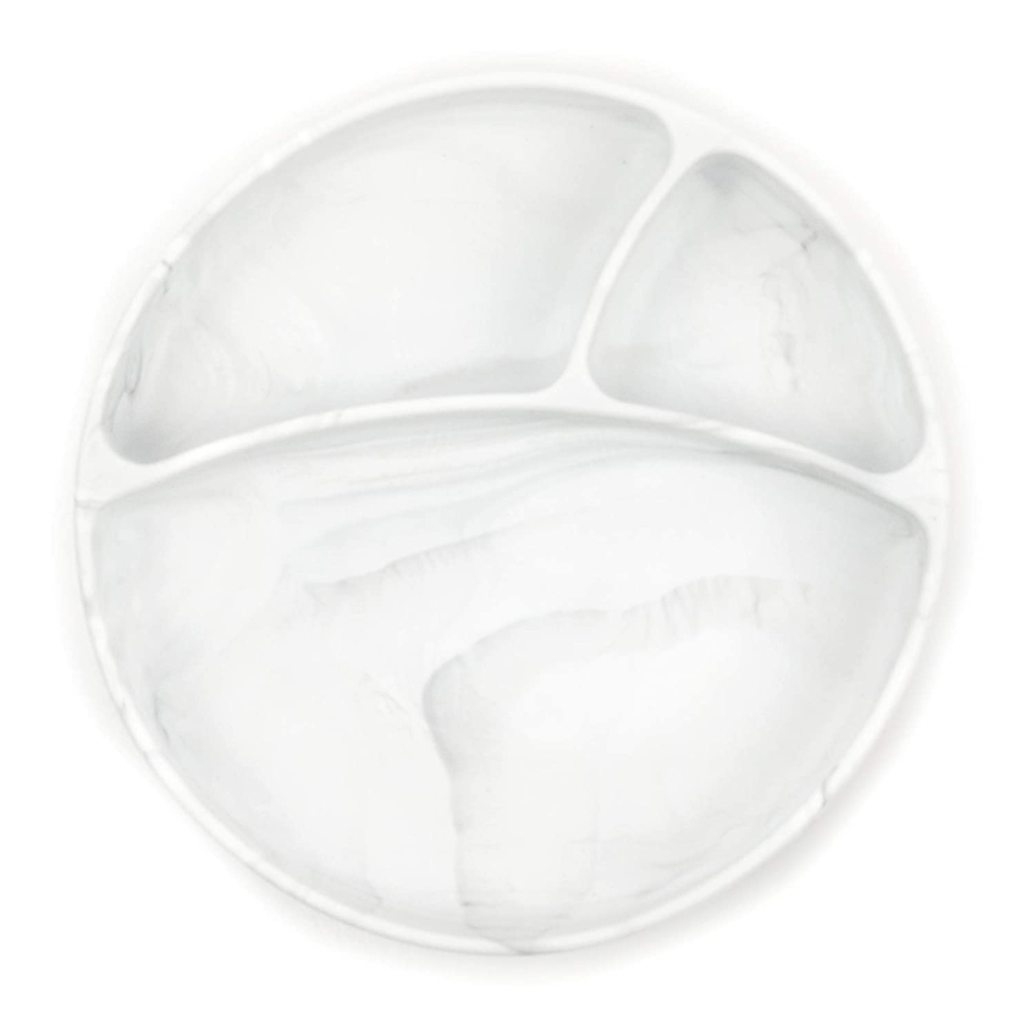 Bella Tunno Wonder Plate - Placas de succión de silicona para platos de bebés y niños pequeños, aptas para microondas y lavavajillas, silicona de grado alimenticio, sin BPA, mármol