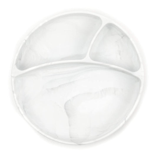 Bella Tunno Wonder Plate - Placas de succión de silicona para platos de bebés y niños pequeños, aptas para microondas y lavavajillas, silicona de grado alimenticio, sin BPA, mármol
