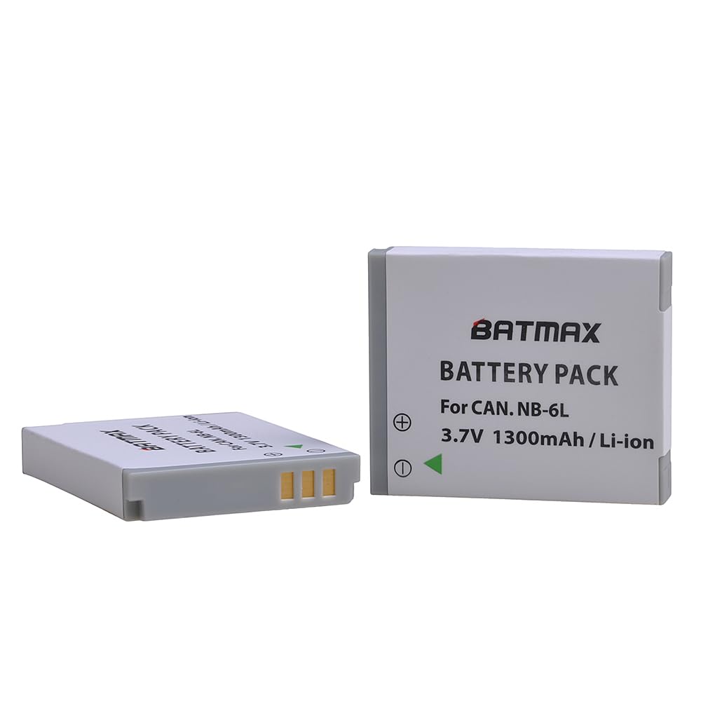 Batería y Cargador USB LCD Batmax 1300mAh para Canon PowerShot