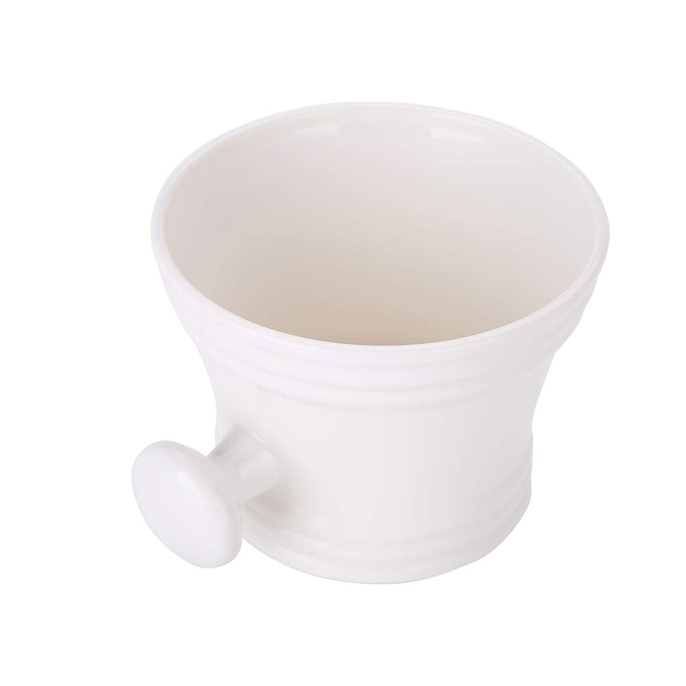 Tazón de Profesional, Tazón de de Afeitar, Plástico de 2 Colores Espuma de de Afeitar Recipiente de Crema con Mango de Afeitado de Mango Pequeño Fábrica de Afeitado