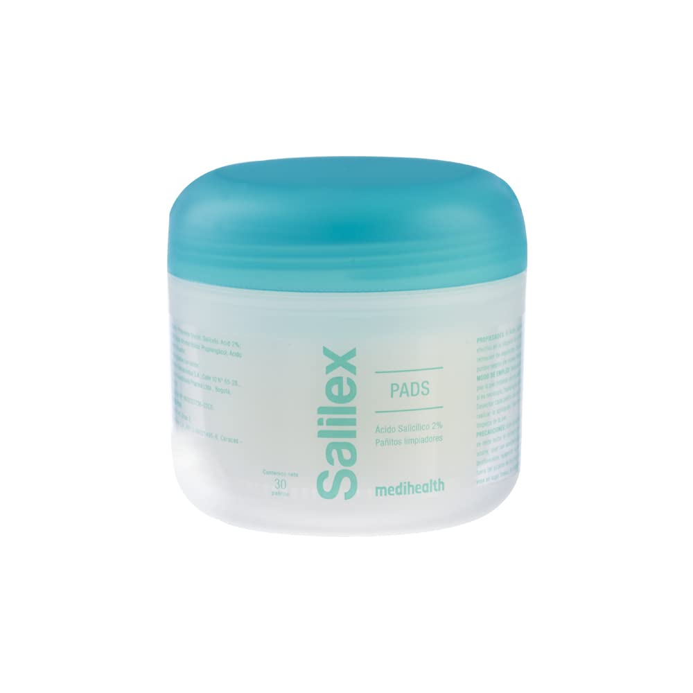 Salilex Pads | Almohadillas dermo-limpiador | libres de jabon | para Piel Grasa | 30 almohadillas