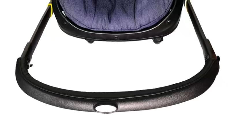 Funda de Piel Sintética MINILUJIA Negro para Manubrio con Cierre Extraíble Compatible con Asiento de Coche y Cochecitos Doona