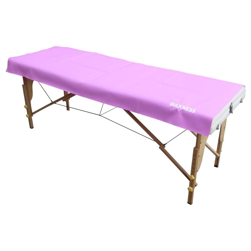 Waxness Base de azúcar y cera no adhesiva estándar de 1,83 m x 0,69 m, color rosa fuerte, no pegajoso y almohadilla de cera estándar, mineral francés