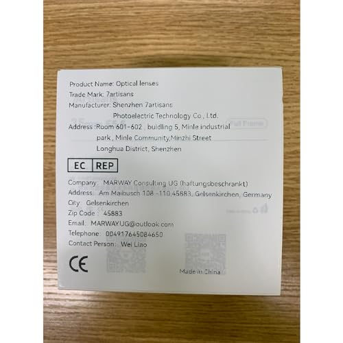 Lente Ultrafina 7artisans 35 mm f5.6 para Cámara Sony Mirrorless A6000 A6300 A6400