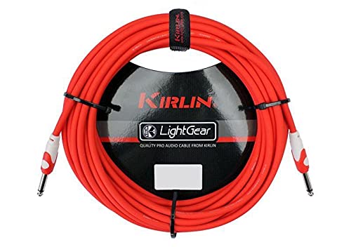 Cable para Instrumento Kirlin Rojo Profesional de 6 Metros