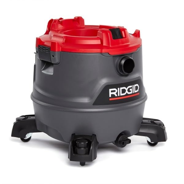 Aspiradora RIDGID RT1600M Sólidos y Líquidos Doble Herramienta Manguera Profesional Ergonómica Ruedas 360°