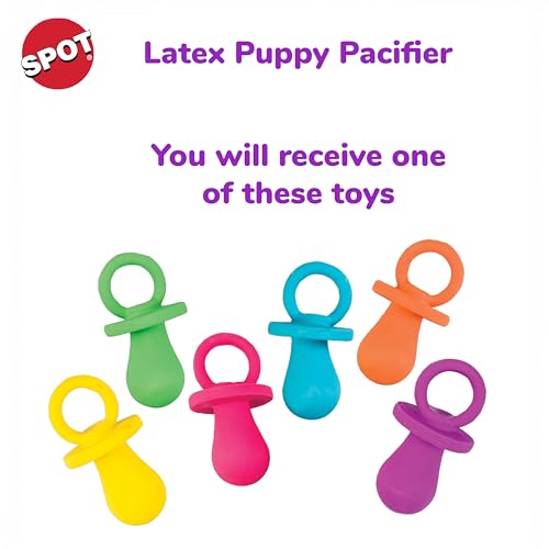 Chupete para perro de látex de 10 cm, los colores pueden variar