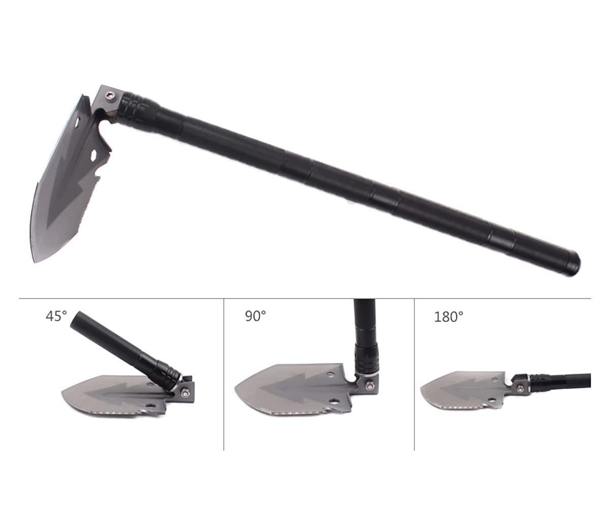 CRSUSUKJ - Pala de supervivencia, pala de campamento, pala de emergencia, herramienta de supervivencia para pala táctica, herramienta de entrenamiento para todoterreno, camping, jardinería, playa,
