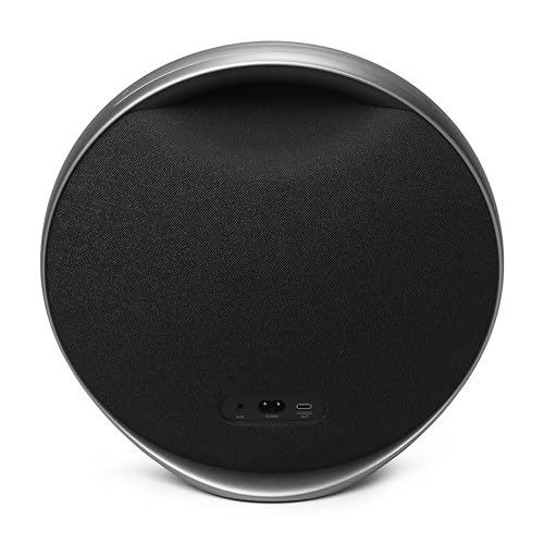 Harman Kardon Onyx Studio 9 Bocina Portátil Bluetooth, Tecnología Constant Sound Field, Reproducción 8 Horas, Calibración Automática - Negro