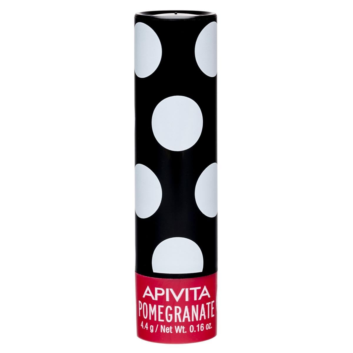 Apivita bálsamo labial con granada 4.4 g – con aceite de granada orgánica, manteca de karité y vitamina E – hidratación profunda, antioxidante y tono rosado natural
