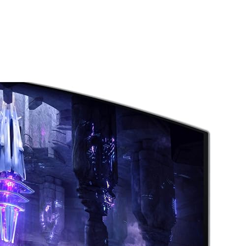 SAMSUNG 34-Inch Odyssey G85SB Series QD-OLED Ultra WQHD Curved Gaming Monitor, 175Hz, 0.03ms, DisplayHDR True Black 400, AMD FreeSync Premium Pro, Advanced Game Streaming, LS34BG850SNXZA, 2023