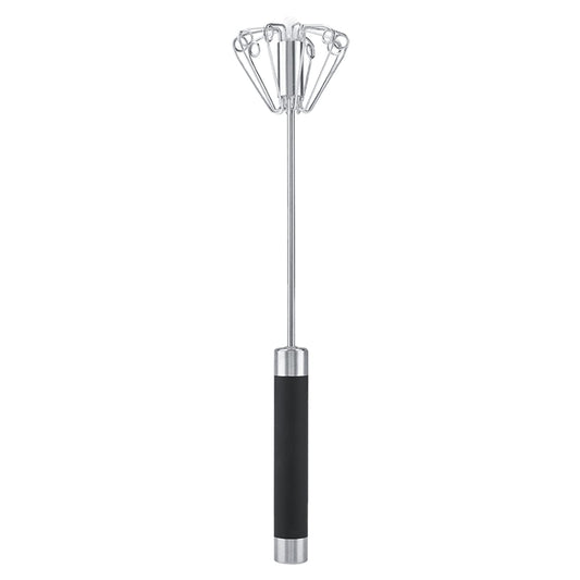 Batidora de Cocina Giratoria de Acero Inoxidable, Batidor Manual Batidor de Huevos Batidora de Empuje Manual Agitador Batidor de Mano de Acero Inoxidable Batidora Utensilio