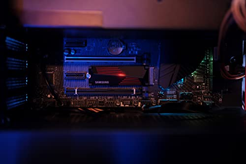 SSD Samsung 990 Pro Rojo con Disipador de Calor de 4 TB para Playstation 5