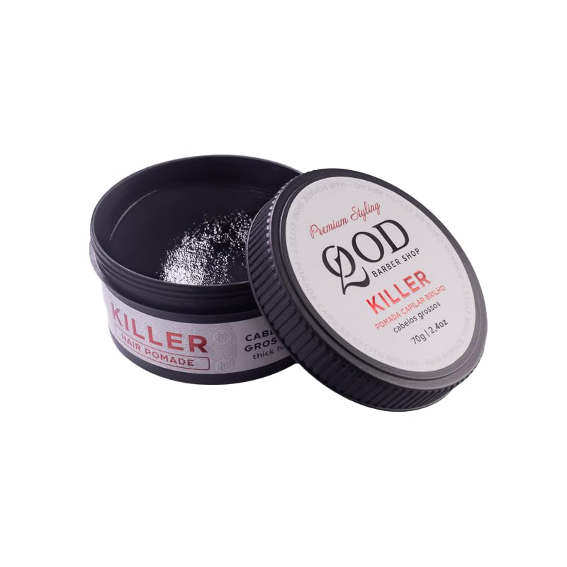 Pomada capilar Killer Hair Pomade, QOD Barber Shop, Brillo, 70 g