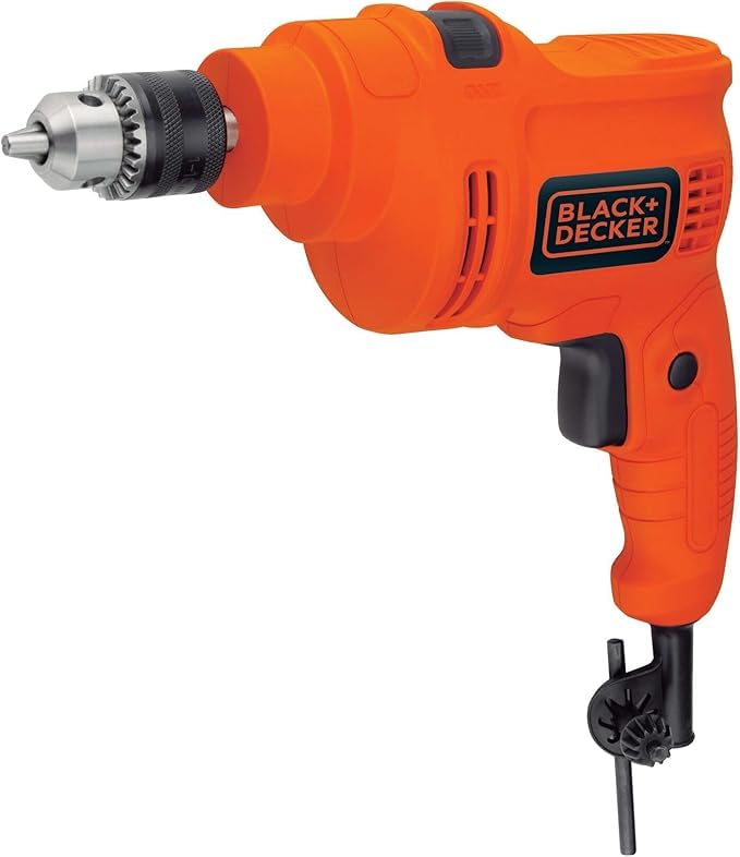BLACK+DECKER Taladro Rotomartillo 3/8" (10mm), 550W, Incluye Caja de Herramientas, TP550K