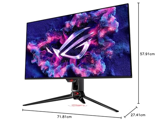ASUS ROG Swift Monitor para Juegos OLED 4K de 32 Pulgadas (PG32UCDM) - UHD (3840 x 2160), QD-OLED, 240Hz, 0.03ms, Compatible con G-Sync, disipador térmico Personalizado, película de grafeno, 99%
