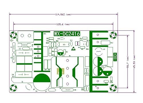 Convertidor Reductor Walfront 36V 180W AC-DC AC100V-240V a DC 36V Módulo de Placa de Fuente de Alimentación Conmutada