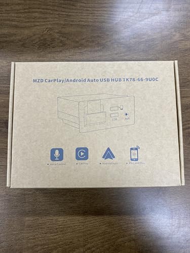 Kit de adaptación de CarPlay inalámbrico de Mazda, TK78-66-9U0C, hub USB OEM Compatible con el Sistema MZD Connect, Funciona con Mazda 3/6/CX3/CX5/CX9/MX5 2014-2019 (Solo soporta CarPlay inalámbrico)