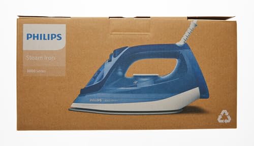 Plancha de Vapor Philips Azul Serie 3000 con 2400 W y Cerámica