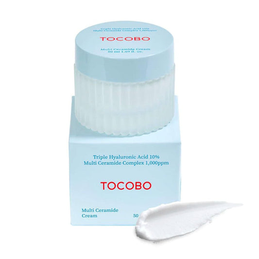 TOCOBO [TOCOBO] Multi Ceramide Cream 1.7 Fl oz / 50ml Moisture cream, Ceramide moisturizer, Korean Skin Care, Natural Ingredients, Sensitive Skin Cruelty Free, Korean Vegan Cream, 1.0 unidad