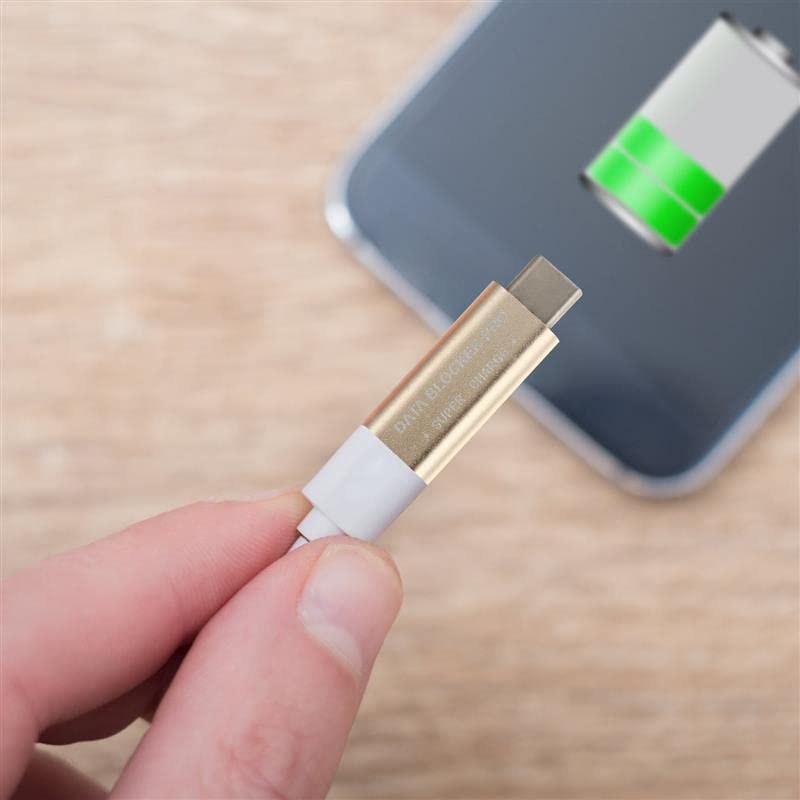 Adaptador USB C Meenova Gris con Bloqueador de Datos y Chip Inteligente de Seguridad