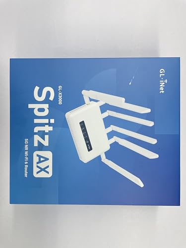 GL.iNet GL-X3000 (Spitz AX) 5G NR AX3000 Gateway Router Celular, Wi-Fi 6, Antenas Desmontables, Dual-SIM, Certificado para Dispositivos IoT de T-Mobile y AT&T, Ideal para RV