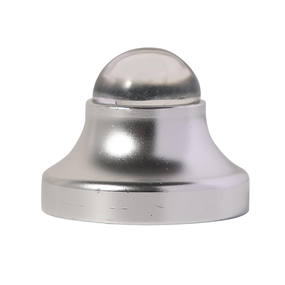 Adaptador de registro de 45 RPM con forma de luna especial de aluminio de 7 pulgadas (plata)..